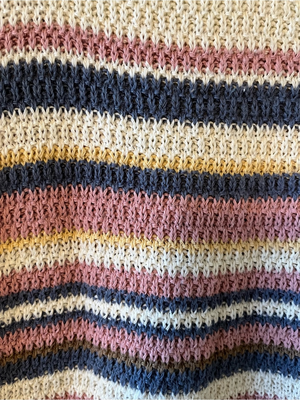 Striped Button-Front Knit Vest - Cream Multi - Picture 4 of 5